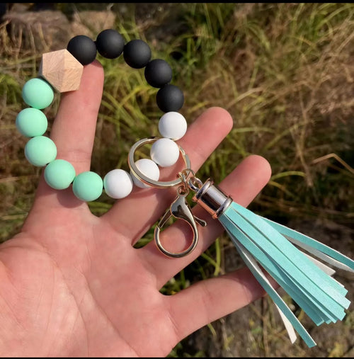 Silicone Beaded Wristlet